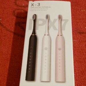 X-3 Sonic Electric Toothbrush - Black, White, Pink